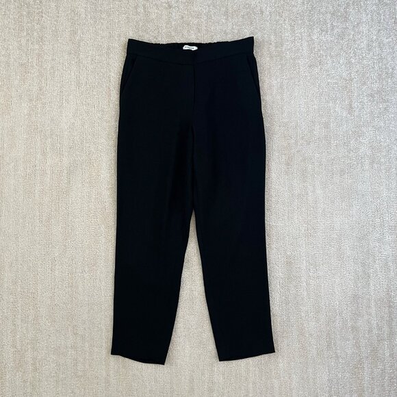 Aritzia Pants - Aritzia Babaton Conan Pull On Cropped Black Trousers Work Pants 4